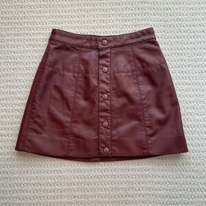 Free People Maise Vegan Mini Skirt